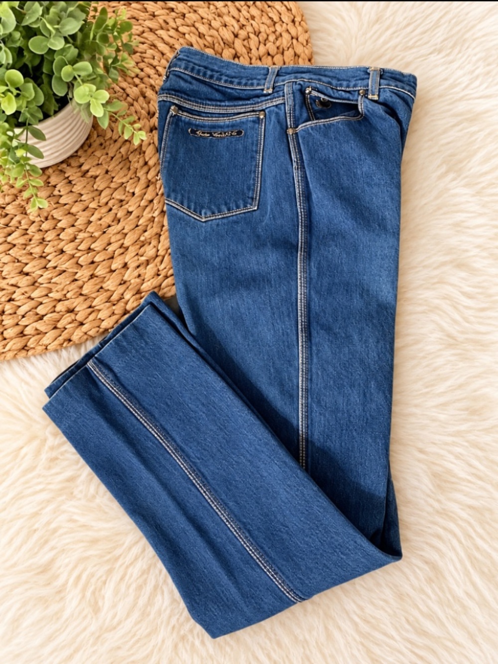 Vintage Gloria Vanderbilt Jeans Size 10 27” Waist High Rise Straight Leg USA